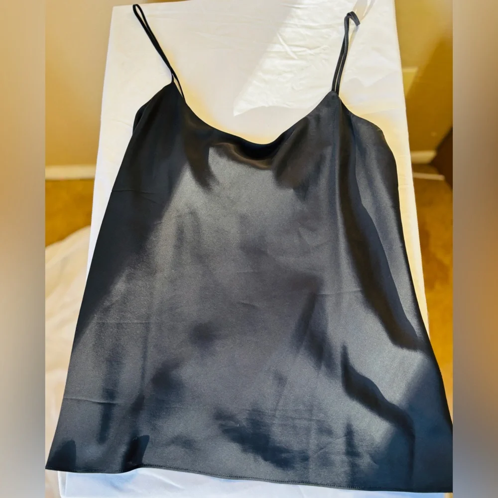 DANA BUCHMAN 100% Silk Black Camisole Women’s Size XL Style DBMUC093A Y2K - Picture 6 of 14